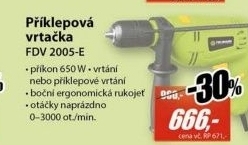 FDV 2005-E Příklepová vrtačka