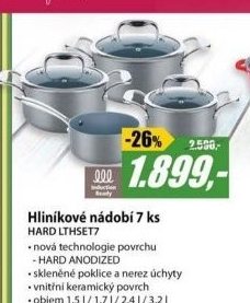 LTHSET7 SADA NÁDOBÍ AL 7KS HARDLAMART