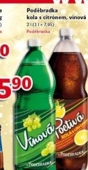 Limonáda Poctivá citron cola Poděbradka