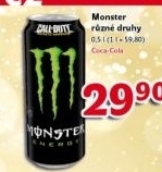 Energetický nápoj Monster Energy