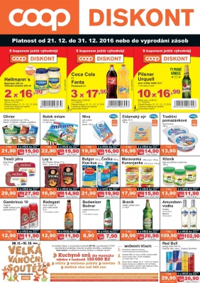 akční leták COOP 21.12.2016-31.12.2016