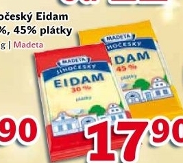 Sýr Eidam Jihočeský 30% Madeta