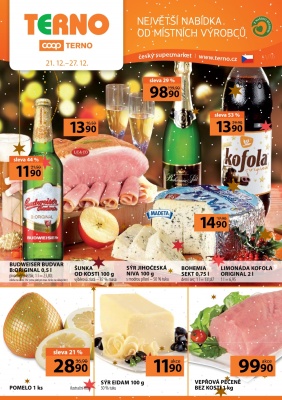 akční leták COOP 21.12.2016-27.12.2016