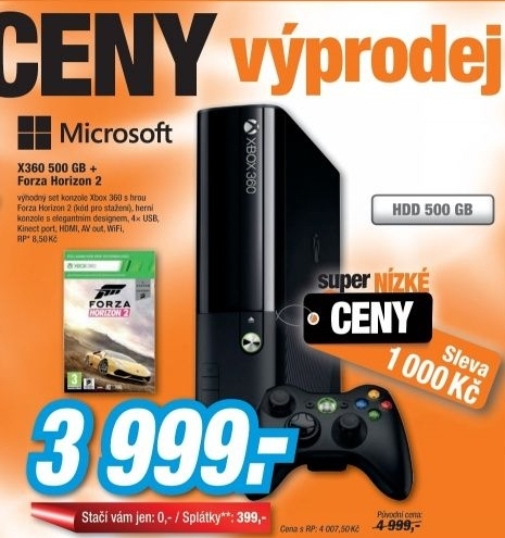 MS X360 500GB+Forza Horizon 2