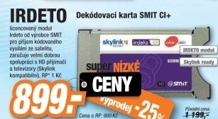 IRDETO J58884 ROZHRANÍ SMIT CI+