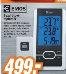 EMOS E0107 TEPLOMĚR BEZDRÁTOVÝ
