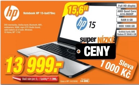 HP 15-ba079nc/WIN10
