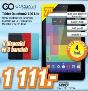 GOCLEVER Quantum2 700 Lite Black/Android