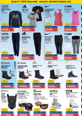 akční leták Sportisimo 27.12.2016-18.1.2017