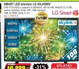 Smart LED televizeLG 43LH590V