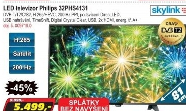 LED televizePhilips 32PHS4131