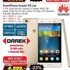 Mobilní telefon Huawei P8 Lite Dual Sim