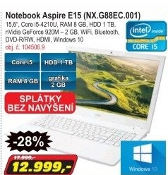 Notebook Acer Aspire E15
