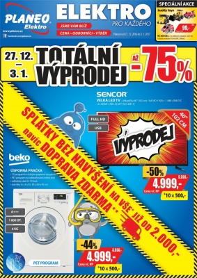 akční leták Planeo Elektro 27.12.2016-3.1.2017