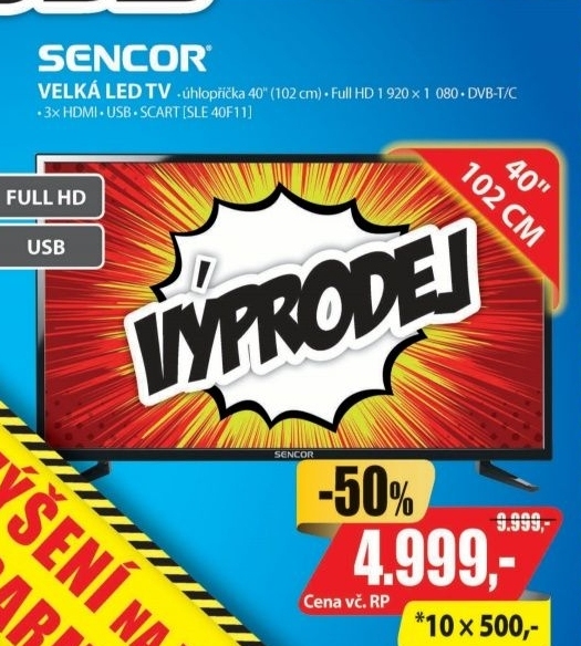 SLE 40F11FULL HD LED TVSENCOR