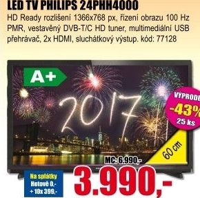 LED televize Philips 24PHT 4000/12