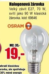 Halogenová žárovka Osram