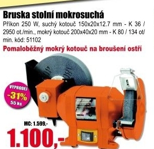 Stolní bruska Sharks SH 150/200