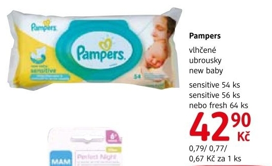 Vlhčené ubrousky dětské Pampers Sensitive