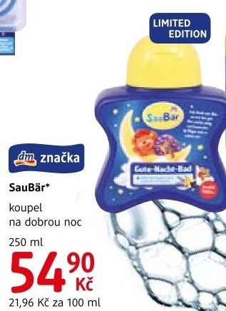 Pěna do koupele dětská SauBär
