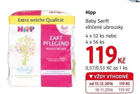 Vlhčené ubrousky dětské Baby Hipp