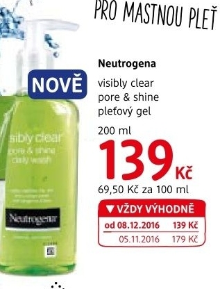 Pleťový gel Visibly Clear Neutrogena