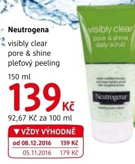 Peeling pleťový Visibly clear Neutrogena