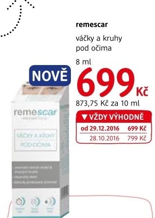 Krém pleťový na redukci kruhů a váčků pod očima Remescar