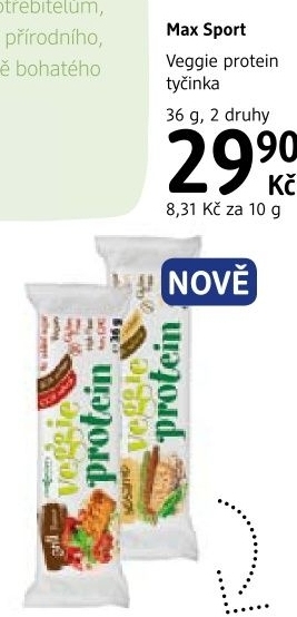 Tyčinka veggie protein Maxsport