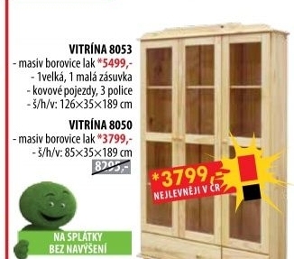 Vitrína třídveřová 8053