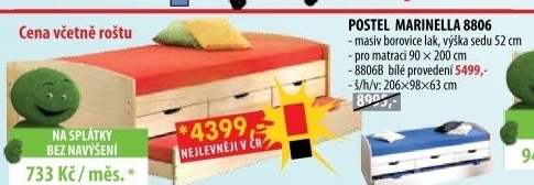 Jednolůžko MARINELLA 8806