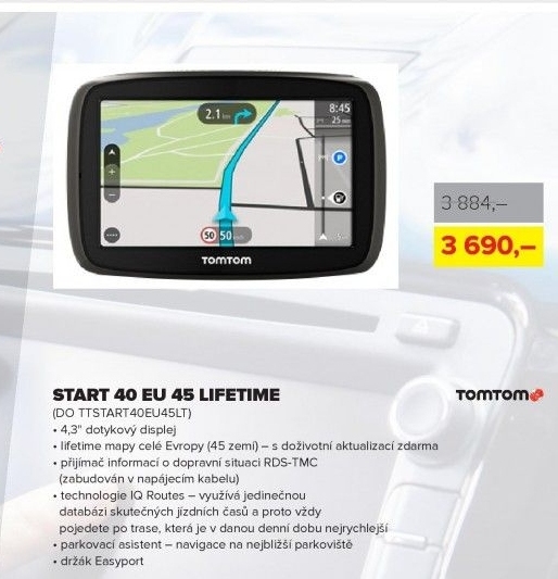Navigace TomTom Start 40 EU45 LifeTime