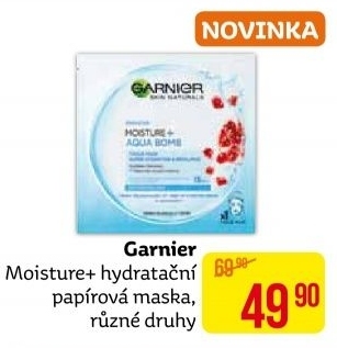 Papírová maska Moisture Match Garnier