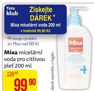 Micelární voda Mixa