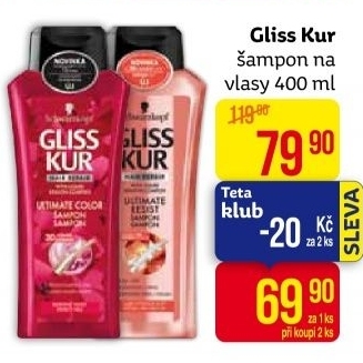 Šampon Gliss Kur Schwarzkopf