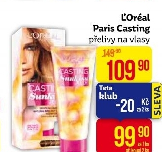 Přeliv na vlasy Casting Sunkiss Jelly L'oréal