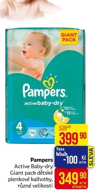 Pleny dětské Pampers Active Baby Dry
