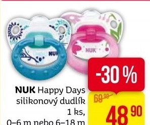 Dudlík silikonový Happy Days NUK