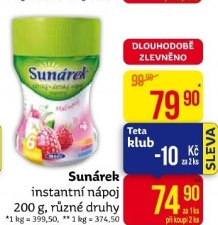 Instantní nápoj Sunárek