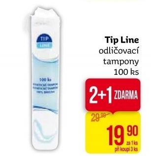 Odličovací tampony Tip Line