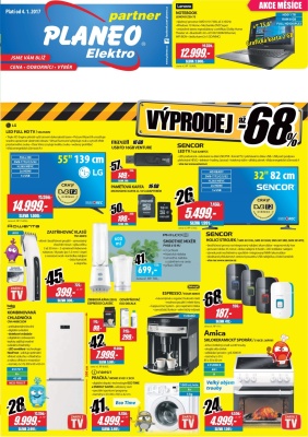 akční leták Planeo Elektro 4.1.2017-17.1.2017