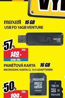 MicroSDHC 16GB CL10 + adpt 854717