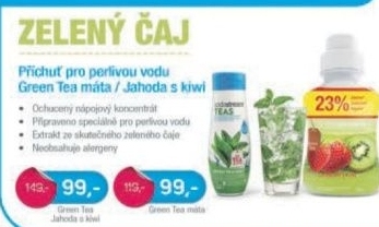 Sirup Green Tea Jahoda Kiwi 750ml