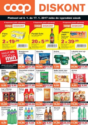 akční leták COOP 4.1.2017-17.1.2017