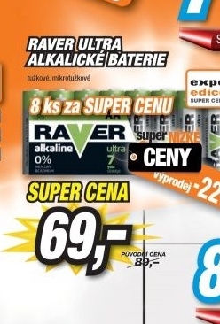 RAVER B79118 BAT.LR03 8SH