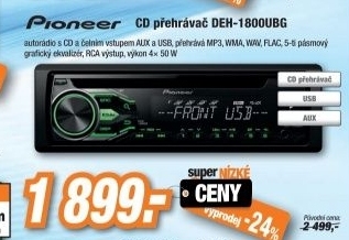PIONEER DEH-1800UBG