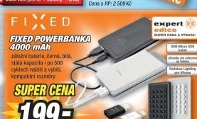 FIXED PB,4000mAh černá FIXOEM-PB4000-BK