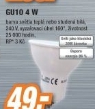 GIGALED GU10 4W tep.bílá GL-GU10-4-280W