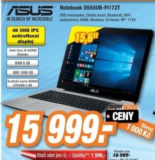 ASUS U555UB-FI172T/WIN10
