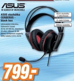 ASUS sluchátka CERBERUS - black box